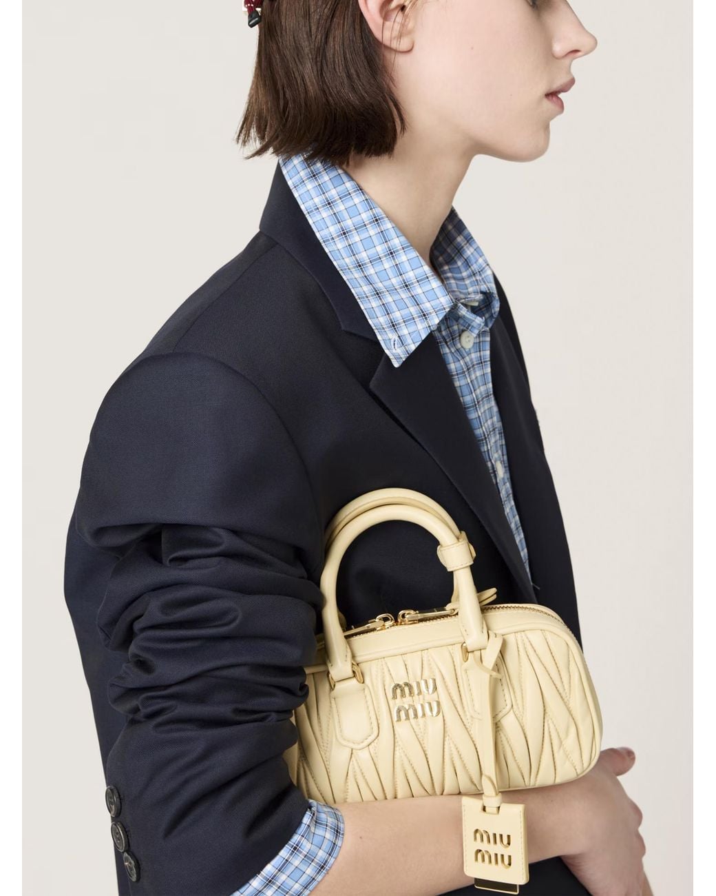 Miu Miu Metallic Arcadie Tote Bag