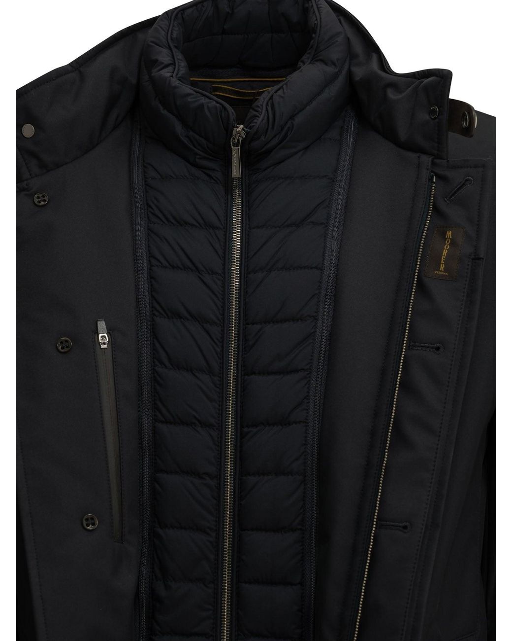 Moorer Black Mougi Long Down Jacket