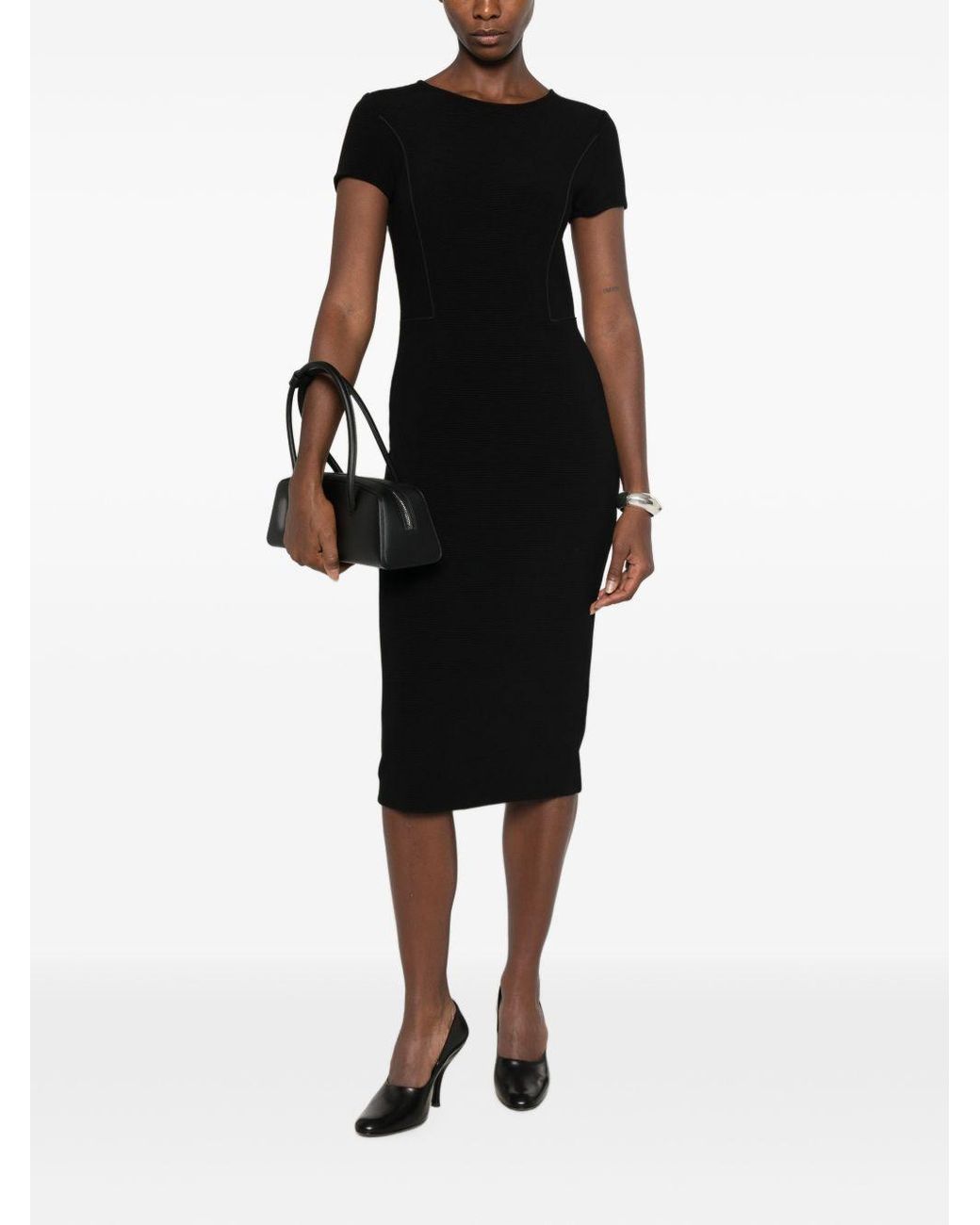 Emporio Armani Black Midi Dress