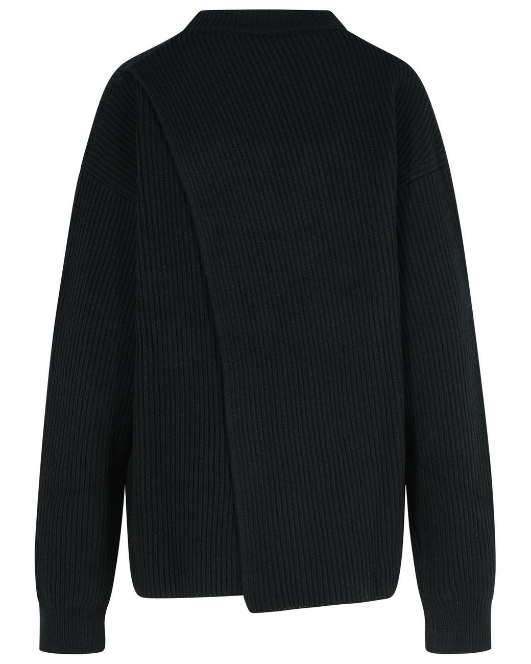 Jil Sander Black Wool Crew Neck Sweater