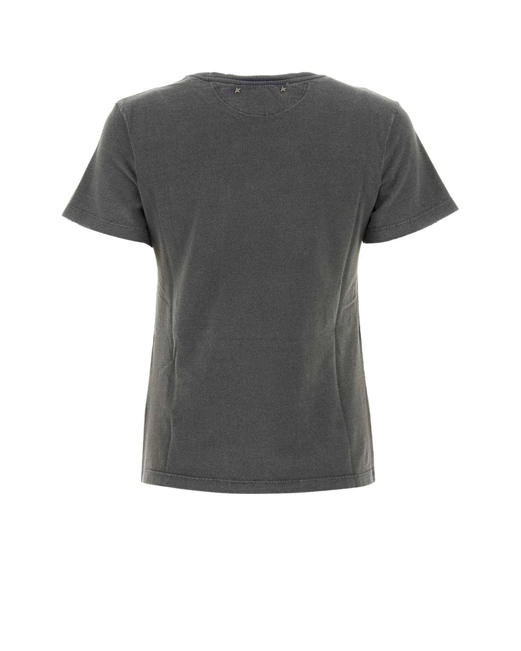Golden Goose Deluxe Brand Black Deluxe Brand Anthracite Cotton Doris T Shirt