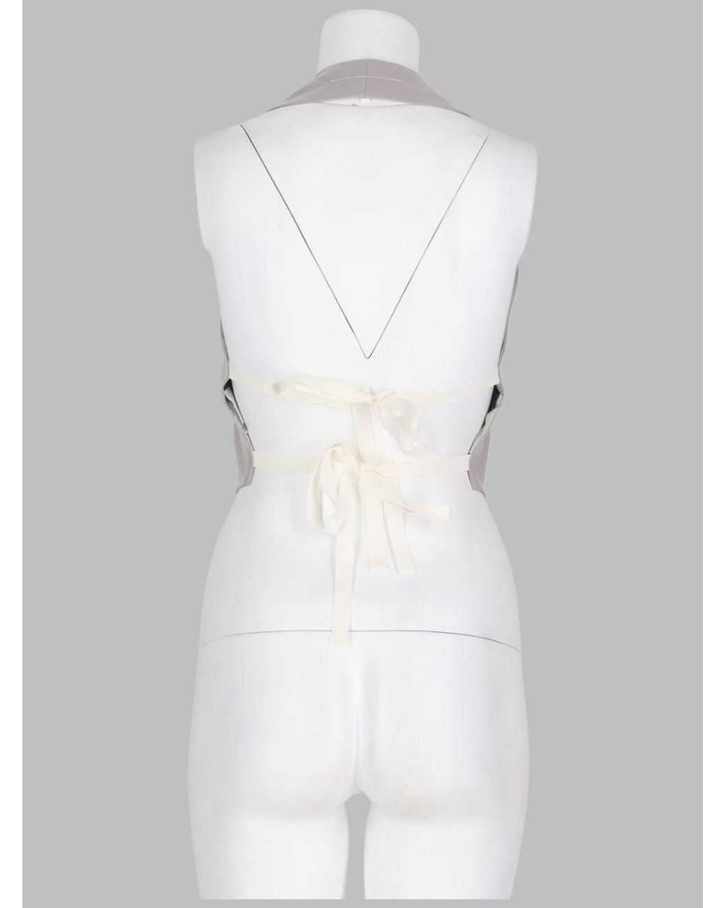MM6 by Maison Margiela White Tailored Button-Front Vest