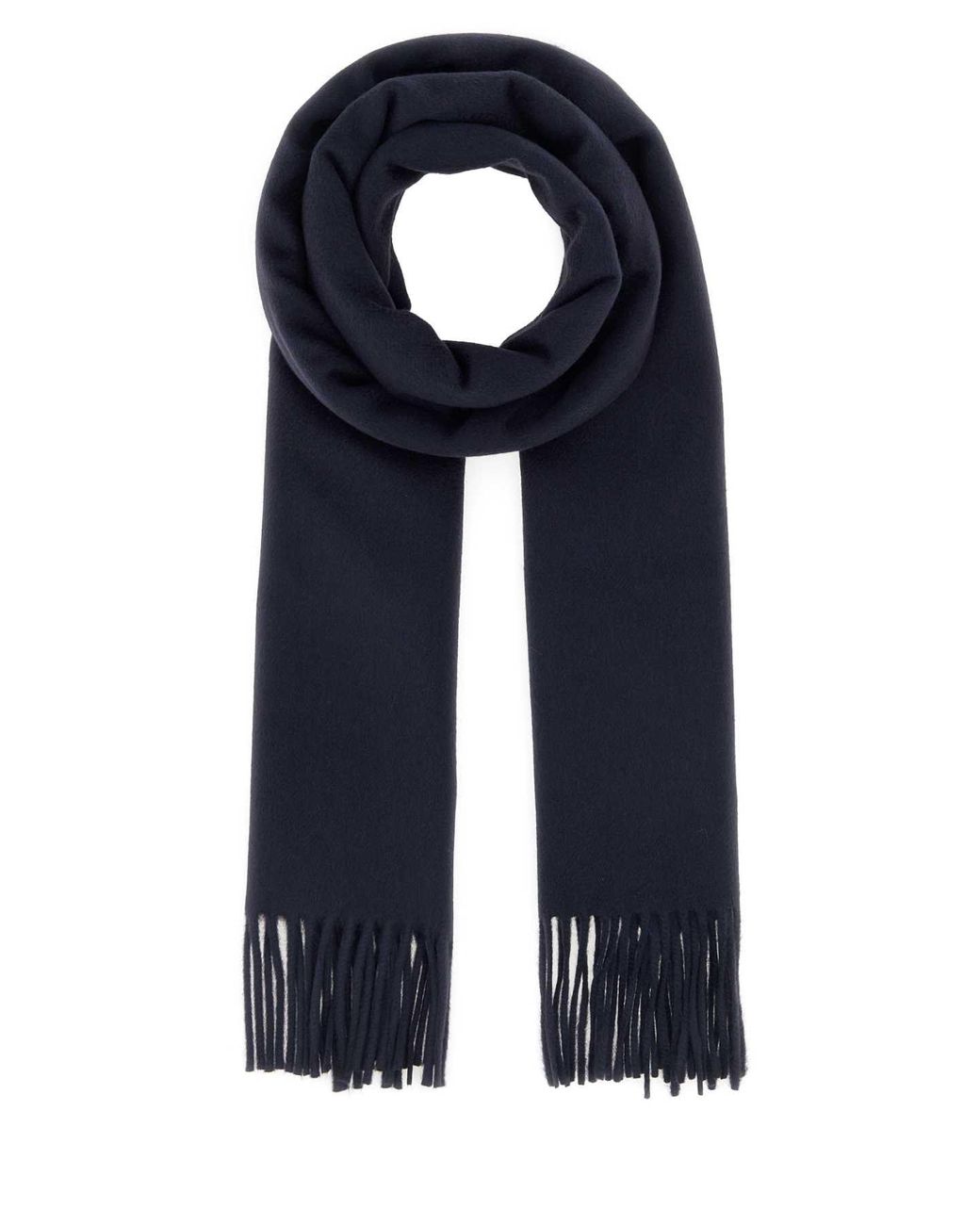 Saint Laurent Blue Cashmere Scarf 195 X 37 Cm for men