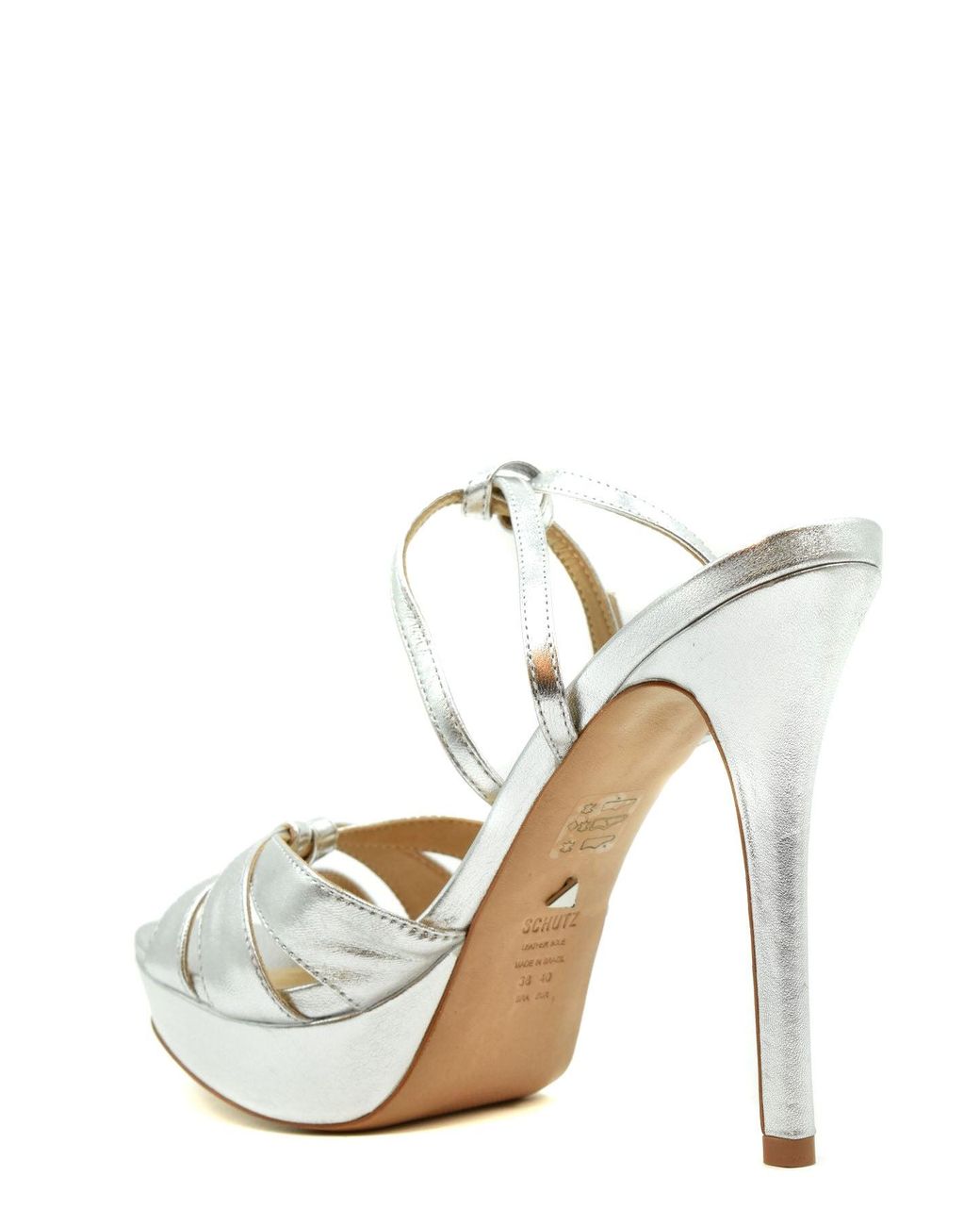 SCHUTZ SHOES Metallic Sandals