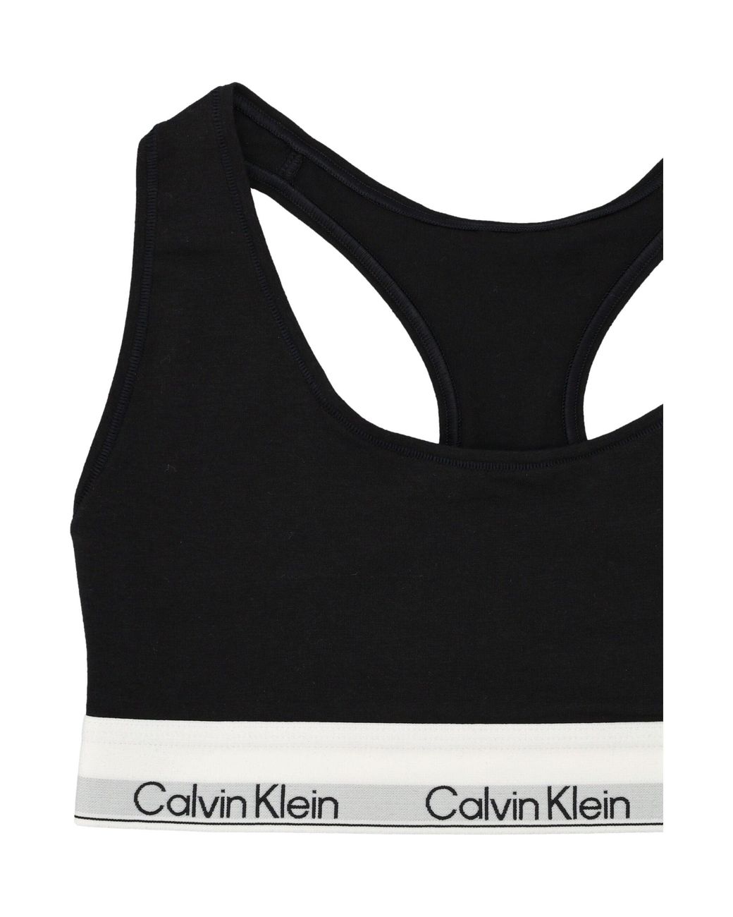 Calvin Klein Black Icon Cotton Modal Unlined Bralette
