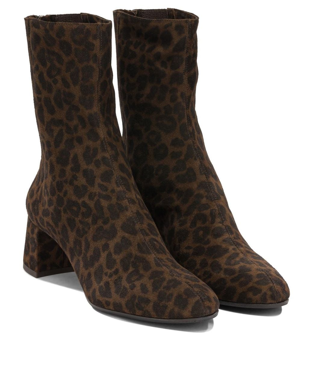 Aquazzura Brown "Saint Honore 50 Mm" Ankle Boots With Zipper