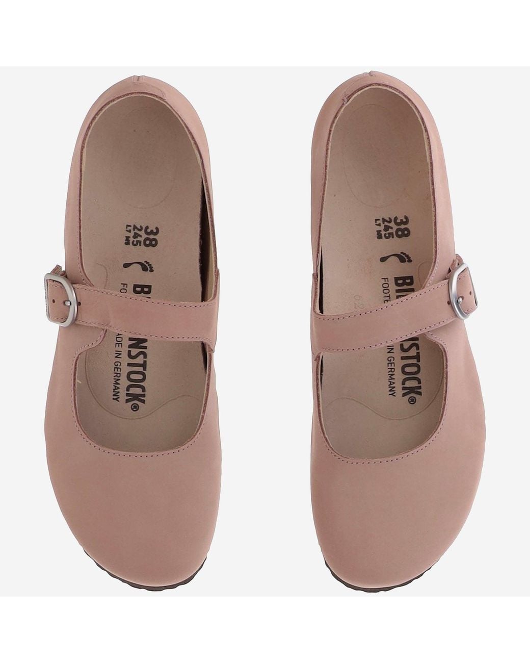 Birkenstock Pink Ballerinas Santa Clarita Leather Sandal