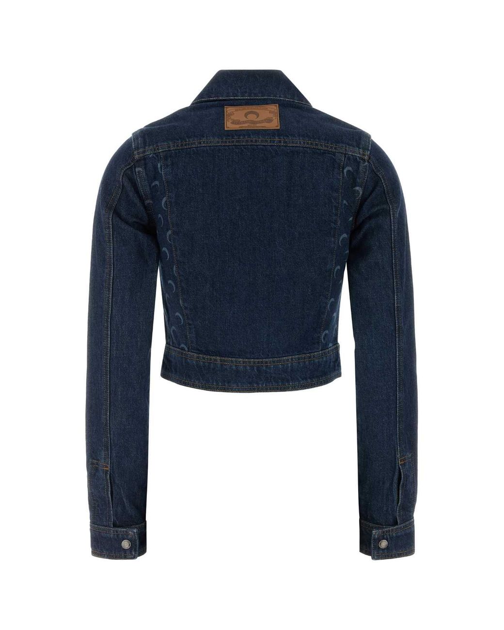 MARINE SERRE Dark Blue Denim Jacket
