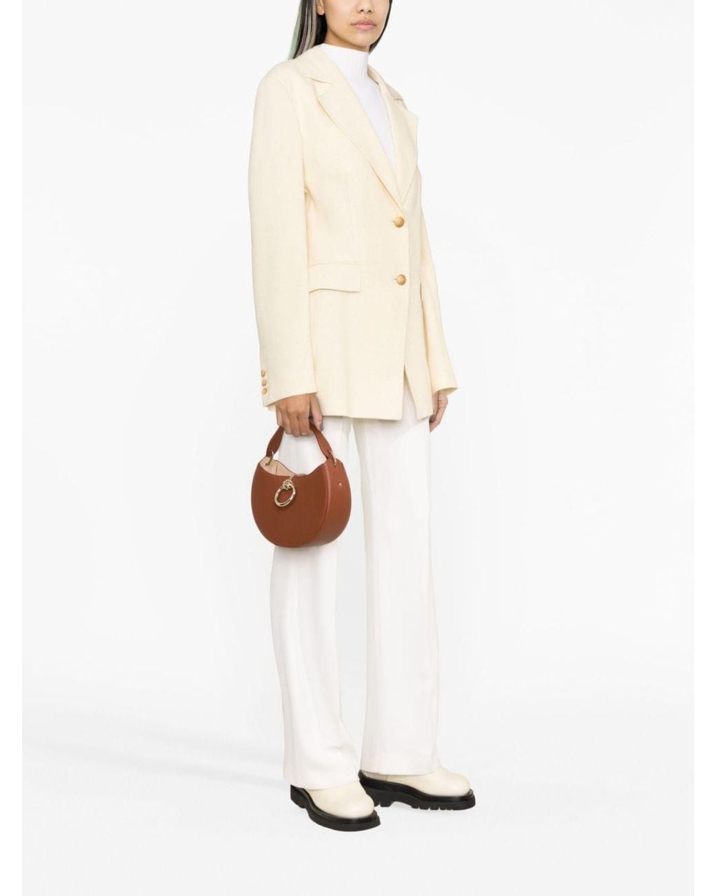 Chloé Brown Arlène Leather Crossbody Bag