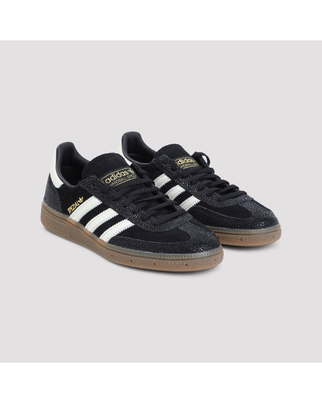 Adidas Black Handball Spezial Suede Sneakers