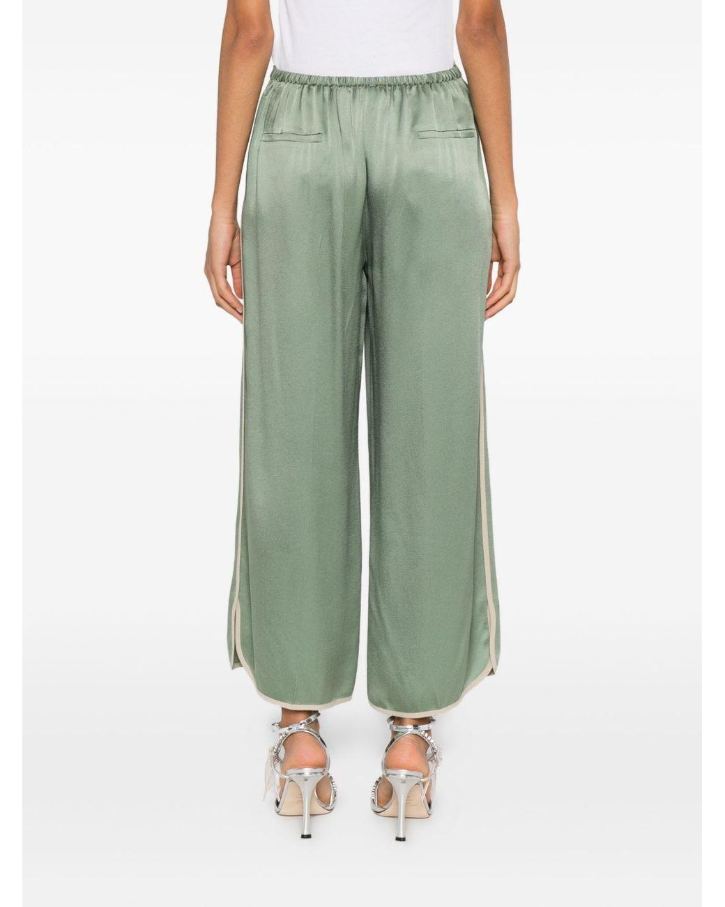 Forte_forte Green Cropped Trousers