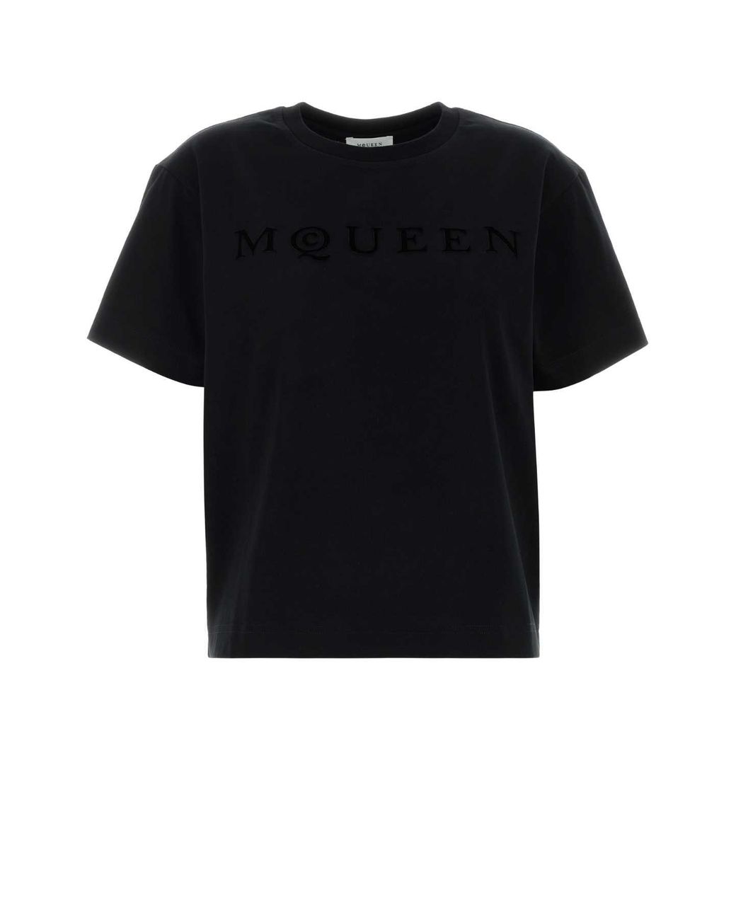 McQueen Black Cotton T-Shirt