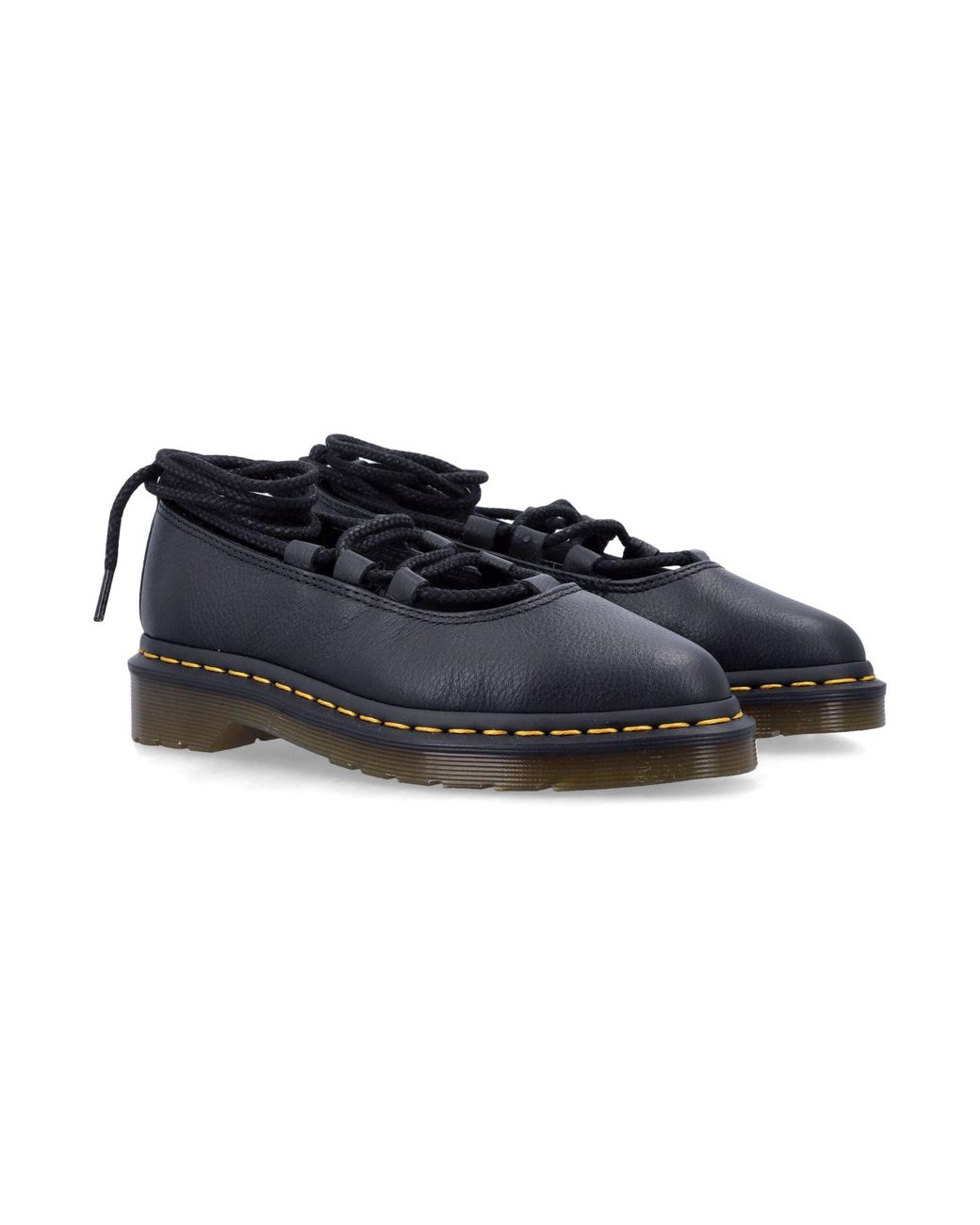 Dr. Martens Blue Elphie Ii Leather Ballerina Shoes