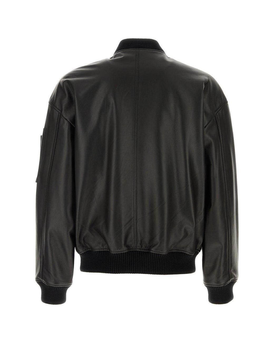 DSquared² Black Leather Jackets for men