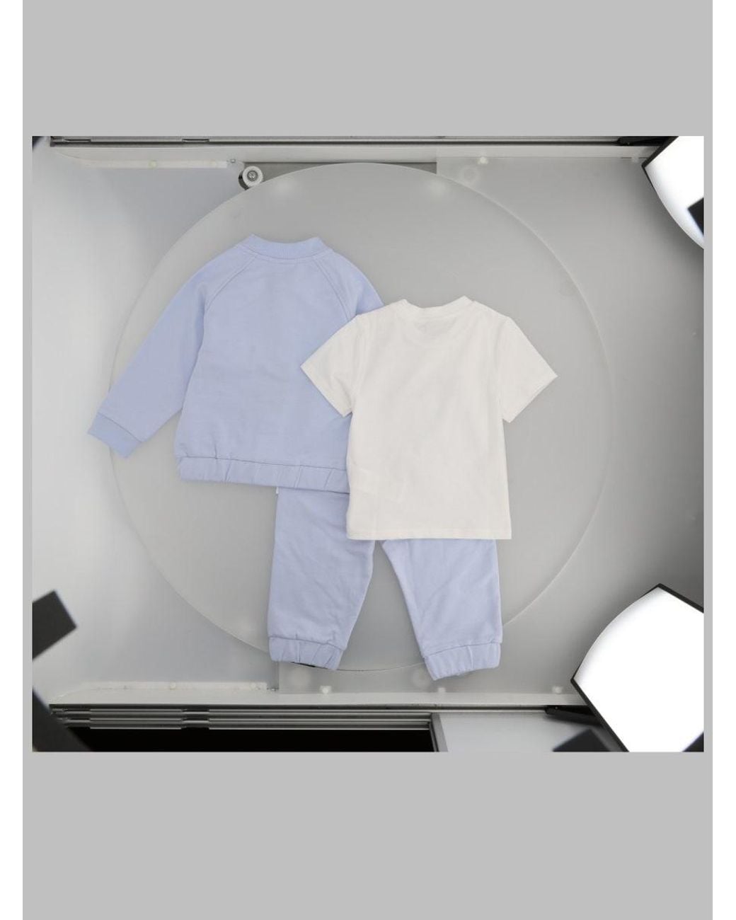 Boss Gray Set Tuta Sportiva E T Shirt Con Monogrammi Doppia B