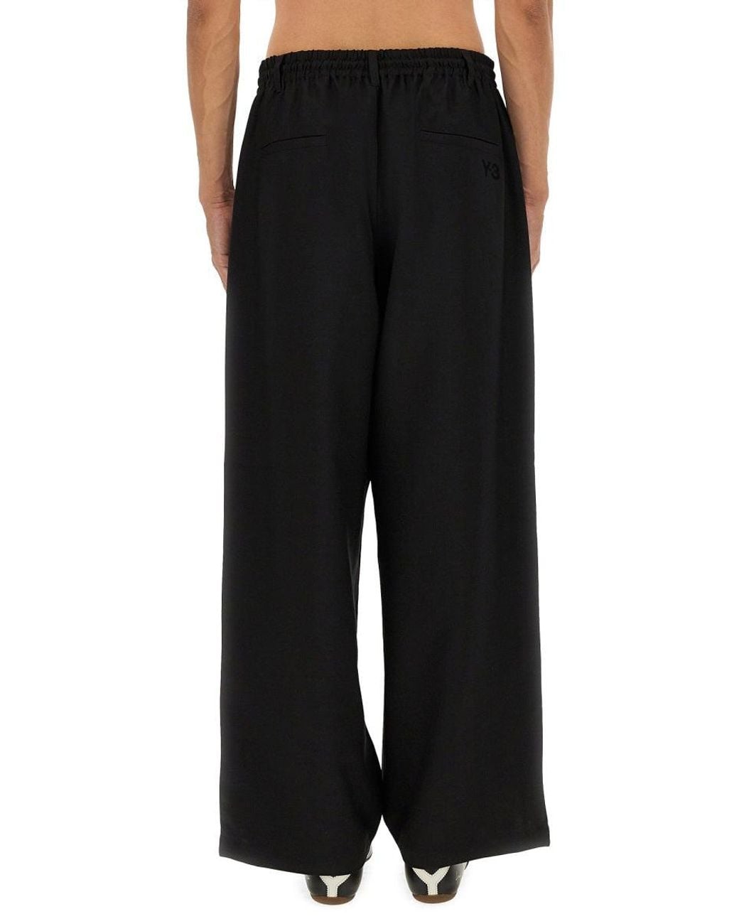 Y-3 Black "Sport Uniform 3 Stripes" Pants