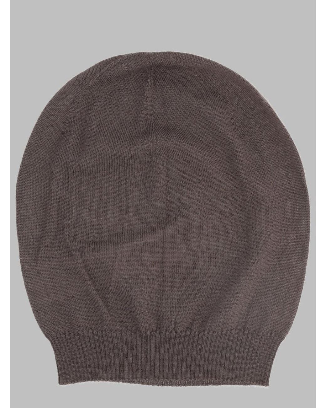 Rick Owens Brown Hat Medium Cashmere for men