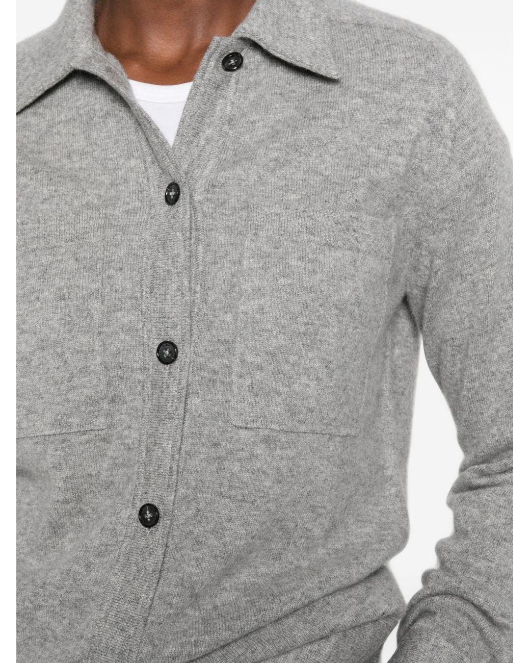 Totême Gray Cashmere Shirt