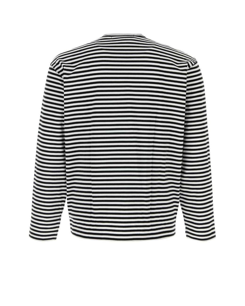 Junya Watanabe Black Embroidered Cotton T Shirt