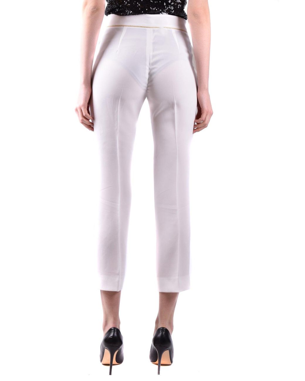 Max Mara Broek Wit in het Pink