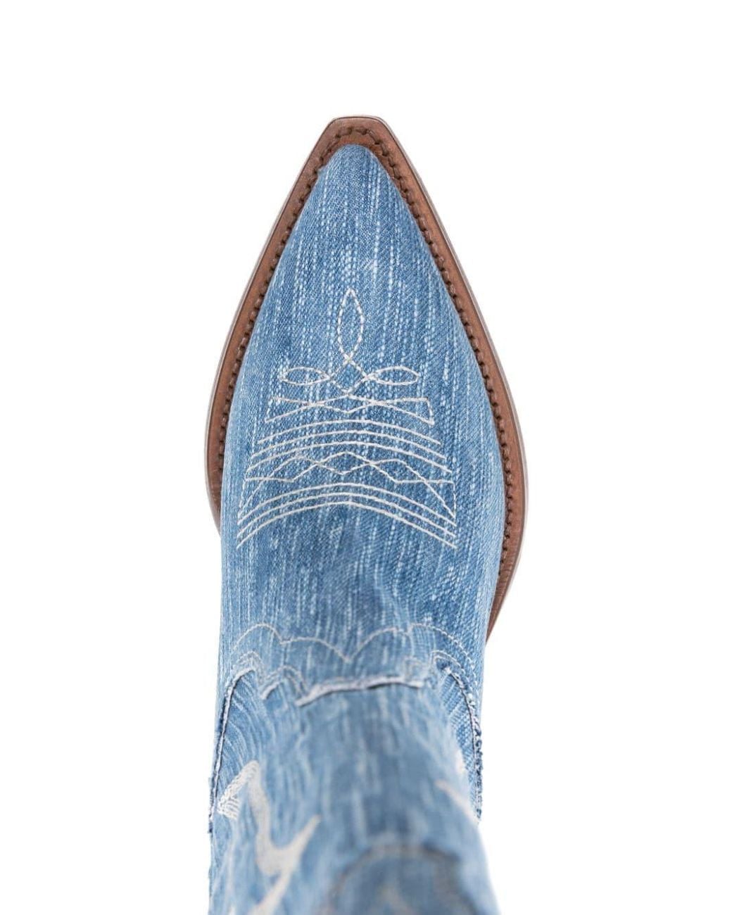 Sonora Boots Blue Santa Fe 40Mm Denim Boots