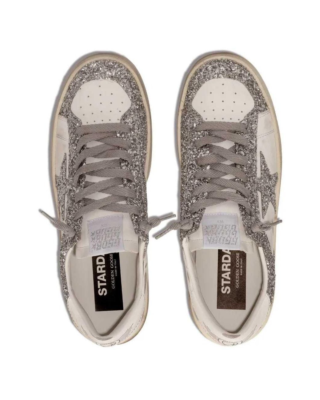 Golden Goose Deluxe Brand Pink Stardan Glitter Sneakers