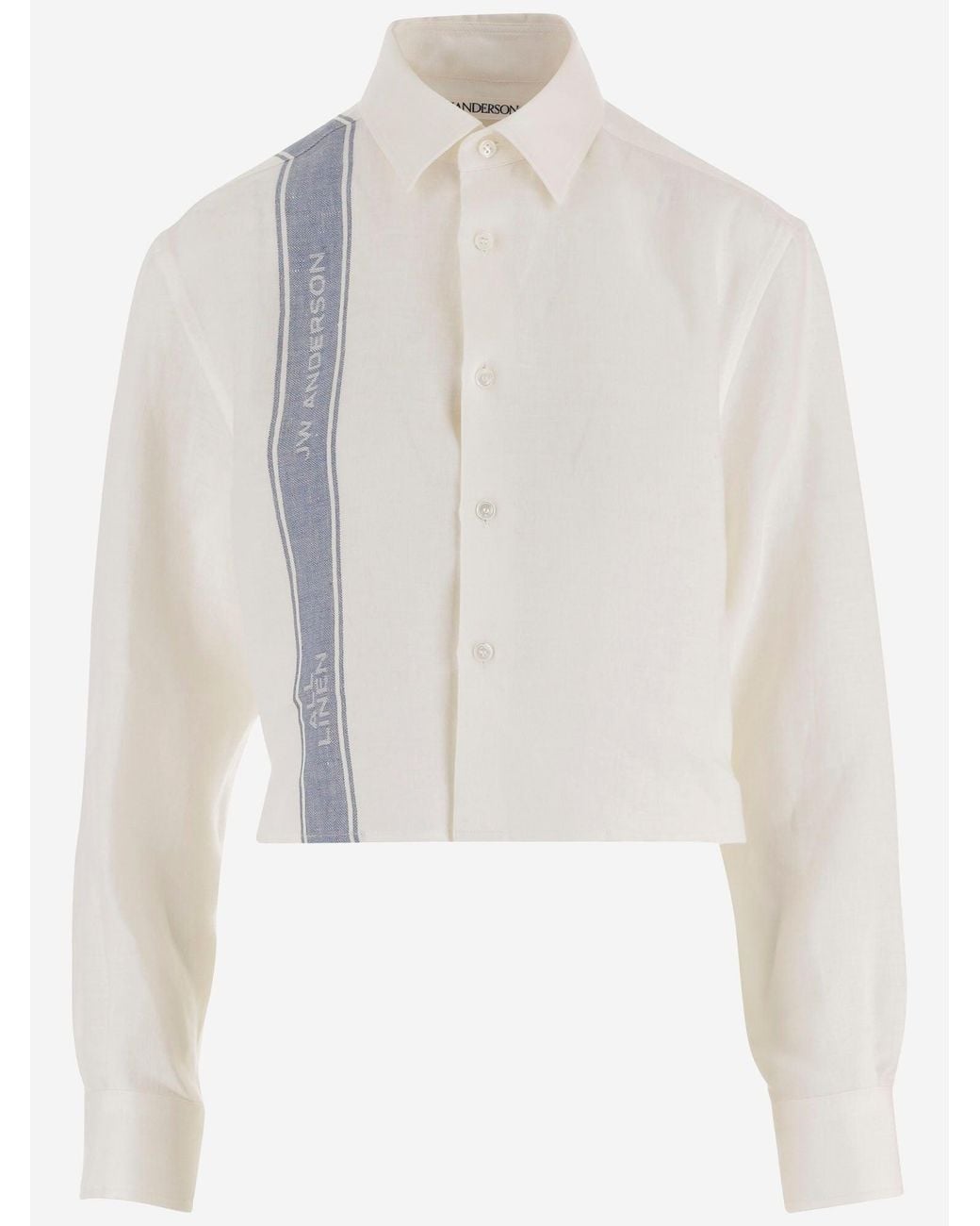 J.W. Anderson White Linen Shirt