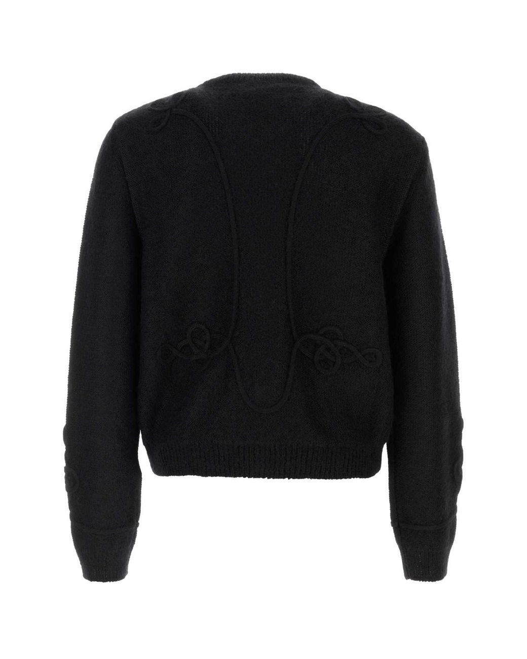 McQueen Black Viscose Blend Cardigan for men