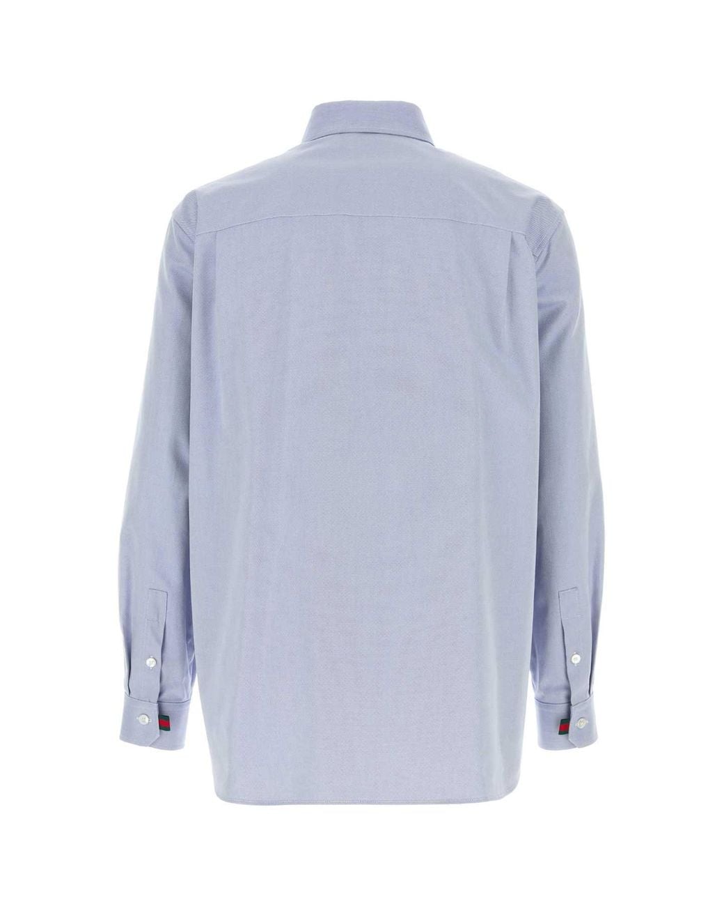 Gucci Powder Blue Oxford Shirt for men