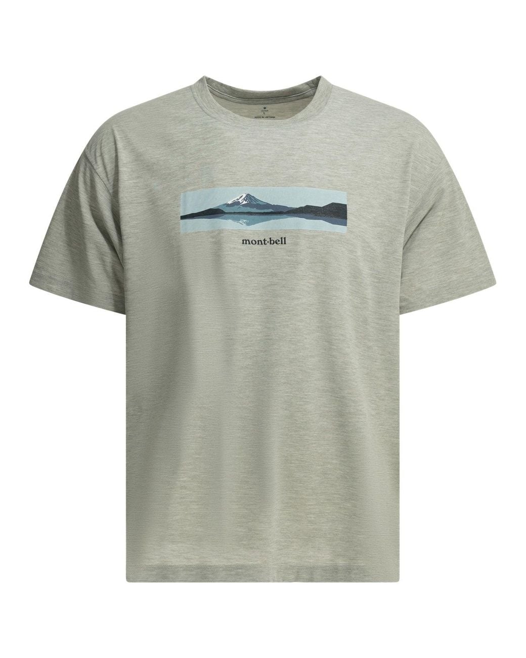 Montbell Gray Polyester T-Shirt