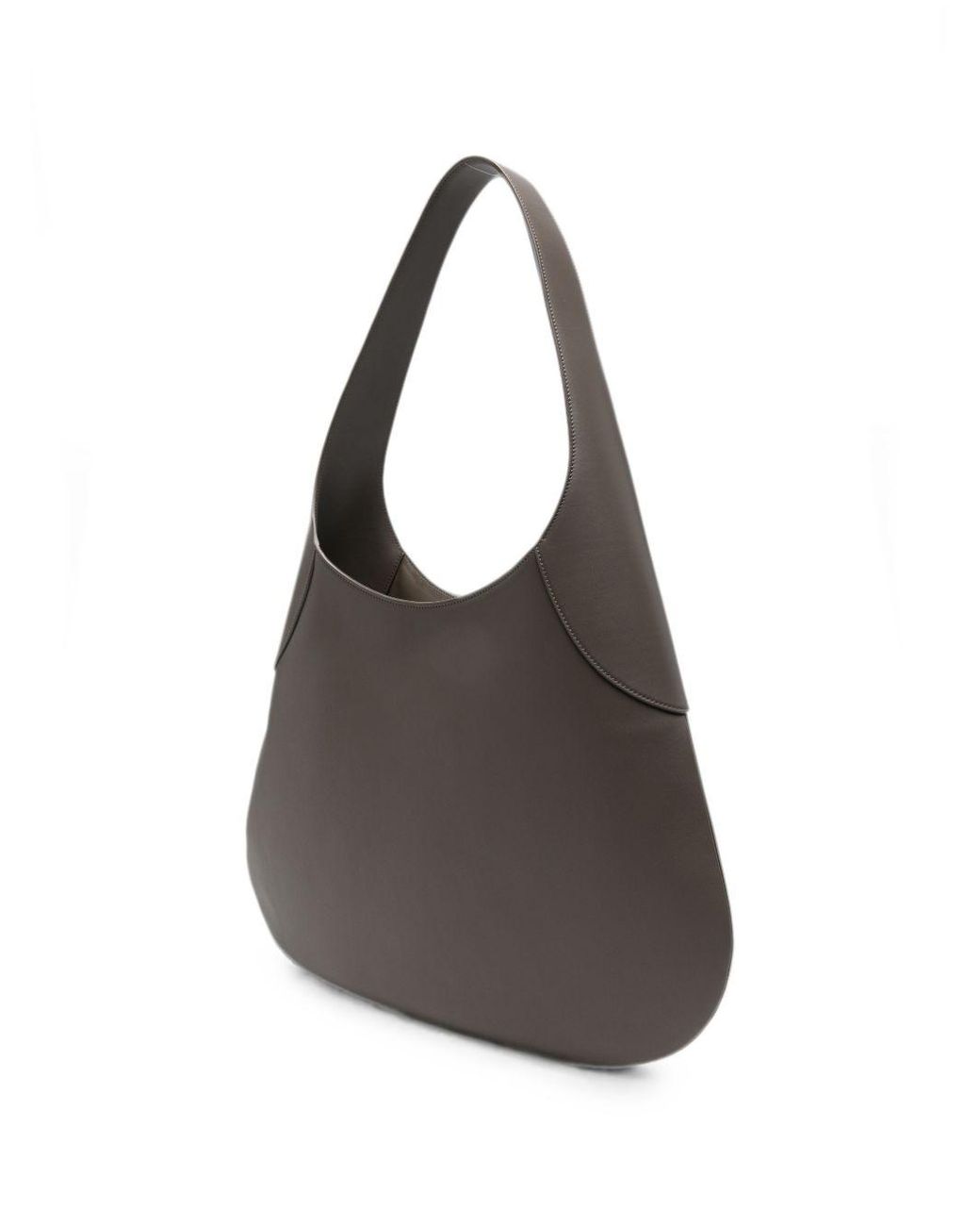 Khaite Gray Joan Large Leather Hobo Bag