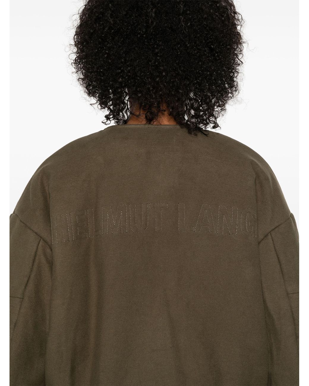 Helmut Lang Green Cocoon Bomber Jacket