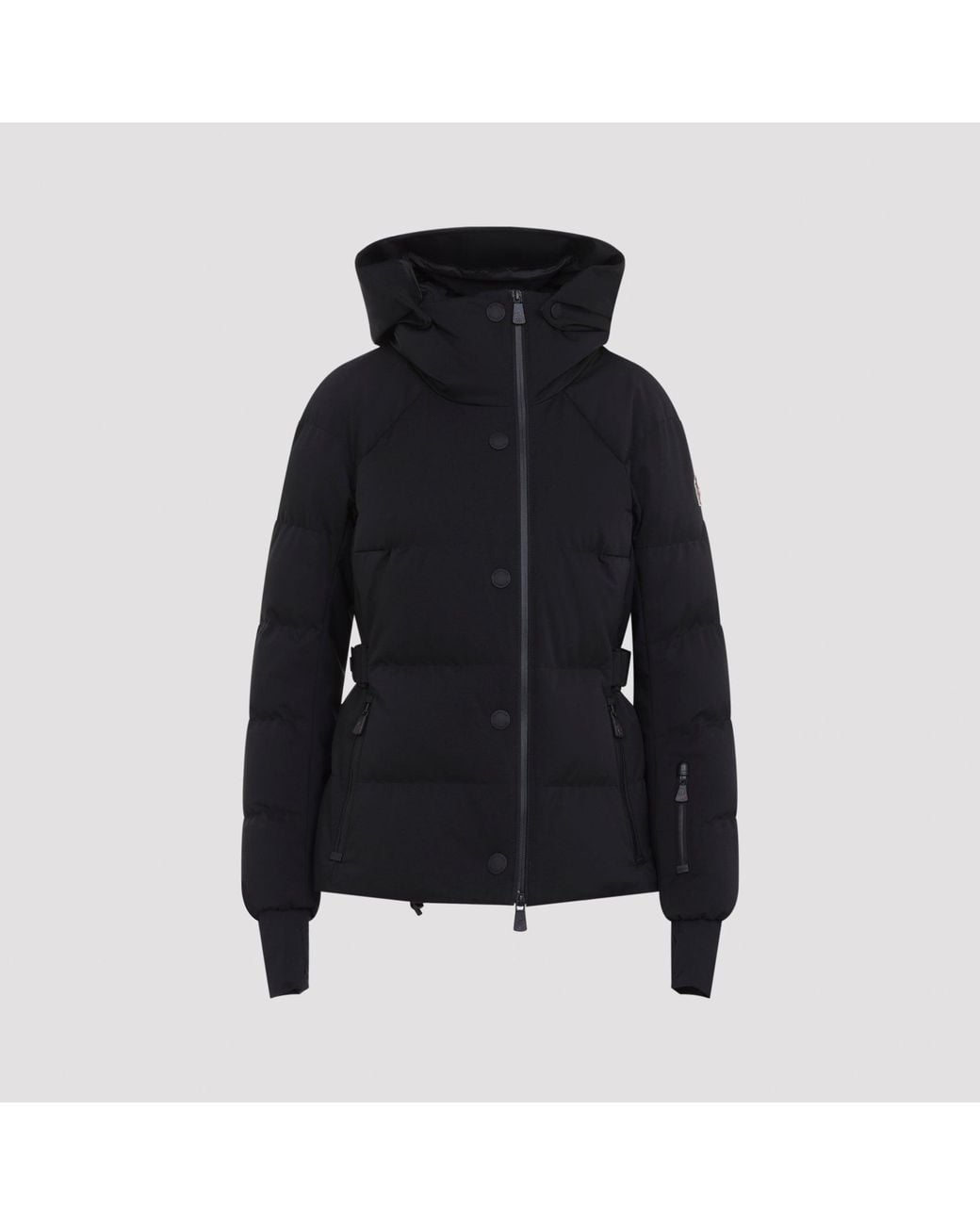Moncler Black Grenoble Quilted Feather Down Jacket