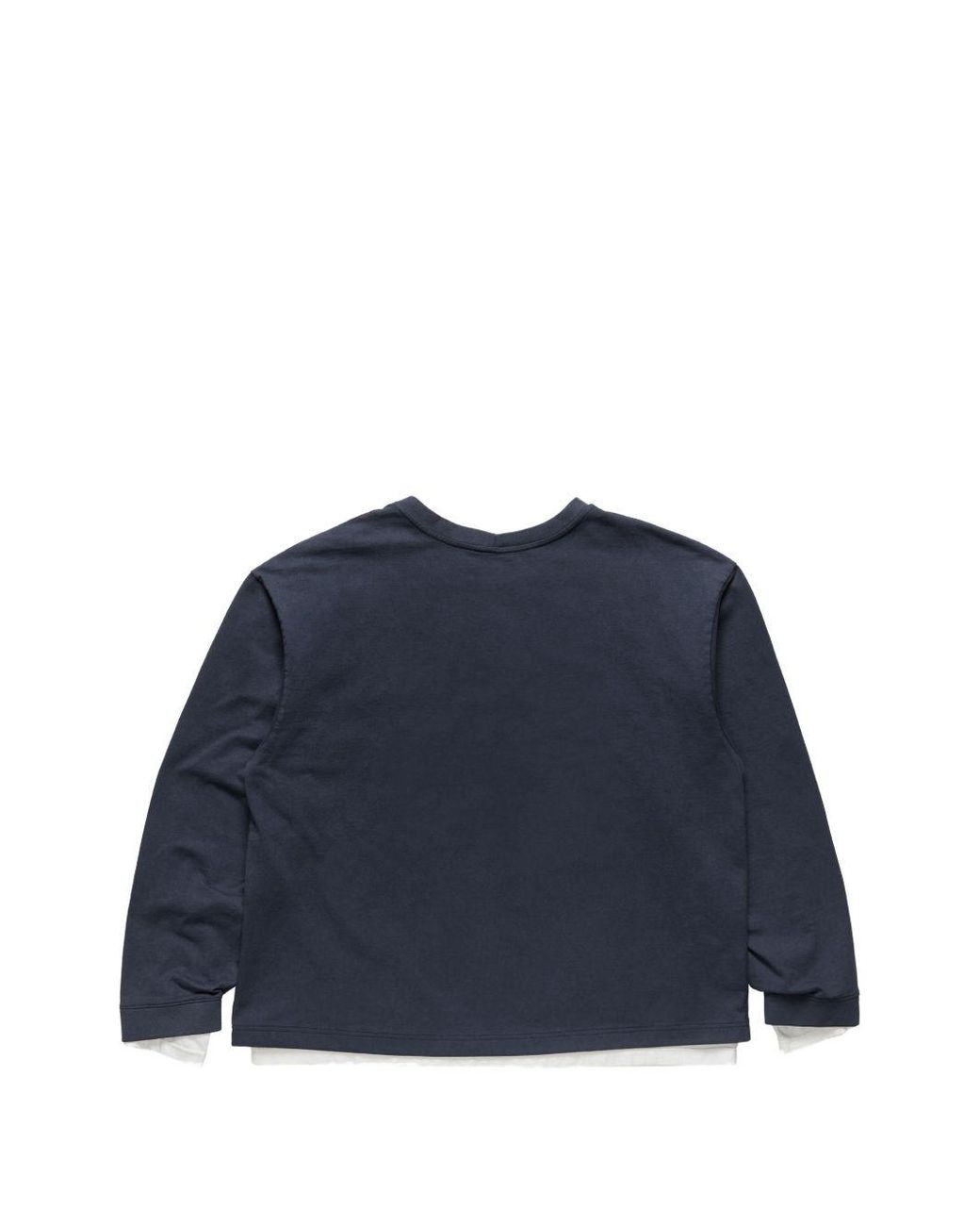 Acne Blue Logo Cotton T Shirt