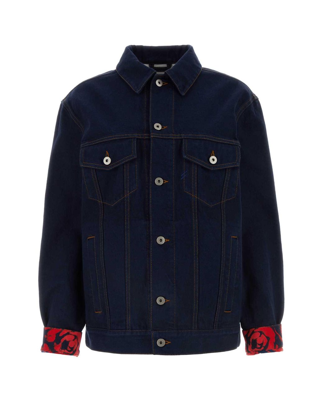 Burberry Blue Oversized Denim Jacket