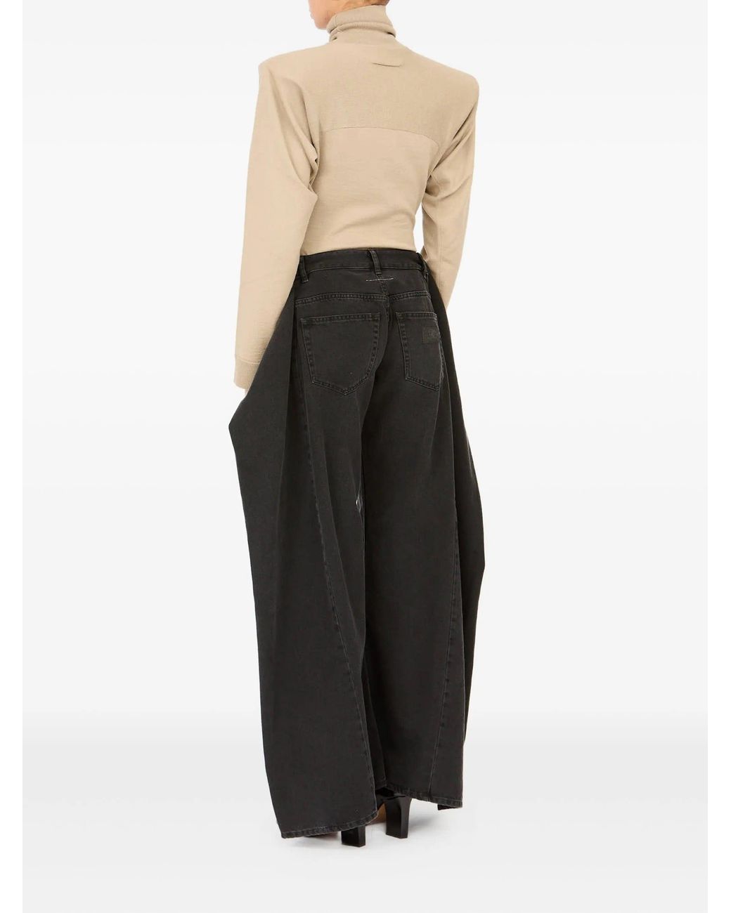 MM6 by Maison Margiela Black Pants 5 Pockets