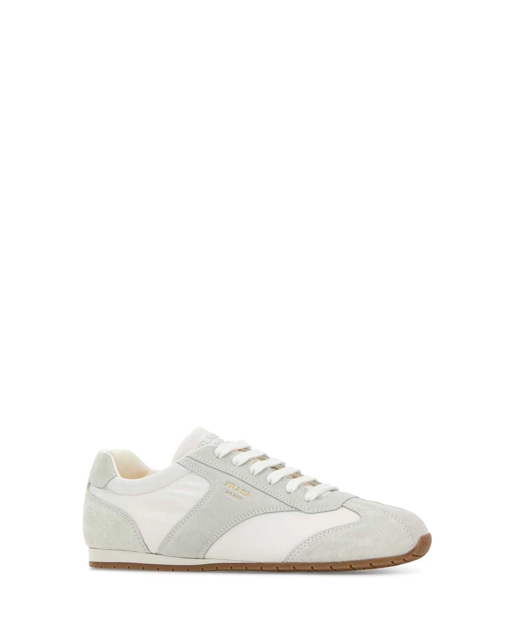 Prada White Low-Top Sneakers Bimat for men