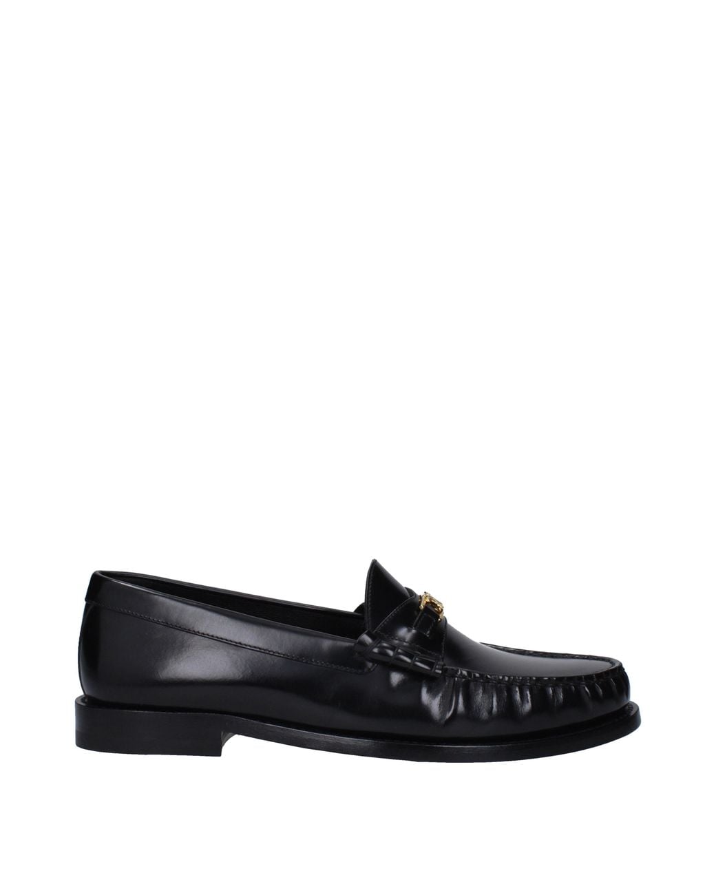 Céline Black Triomphe Moccasins/ Leather