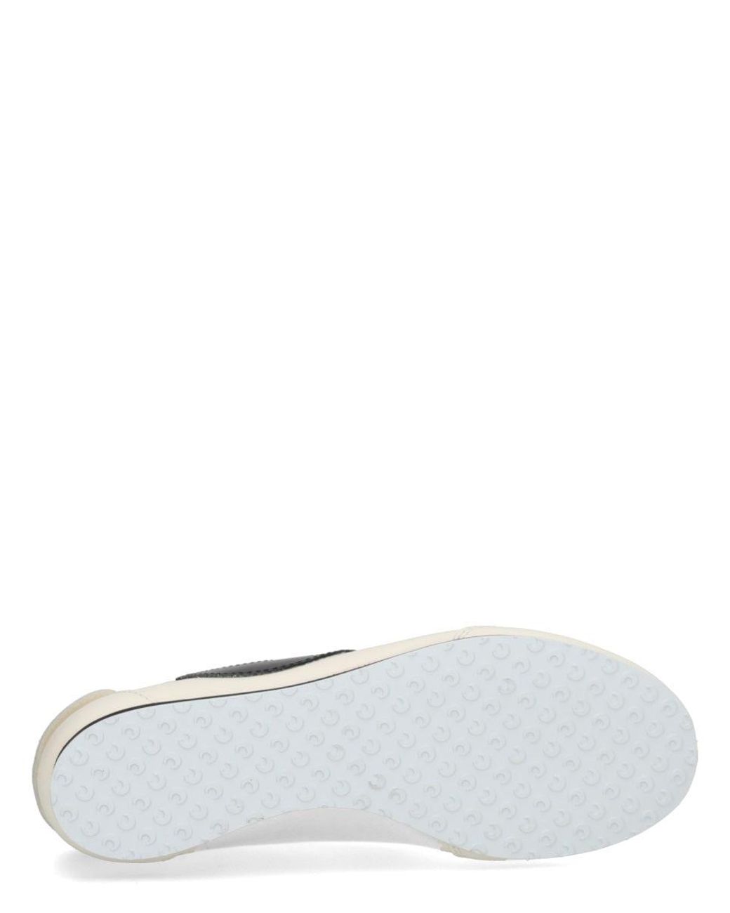 MARINE SERRE White Leather Sneaker