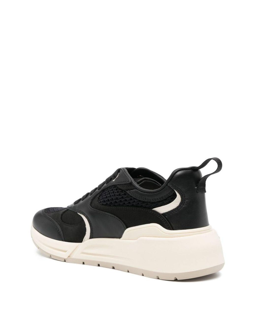 Ferragamo Black Cosma Gancini Panelled Sneakers