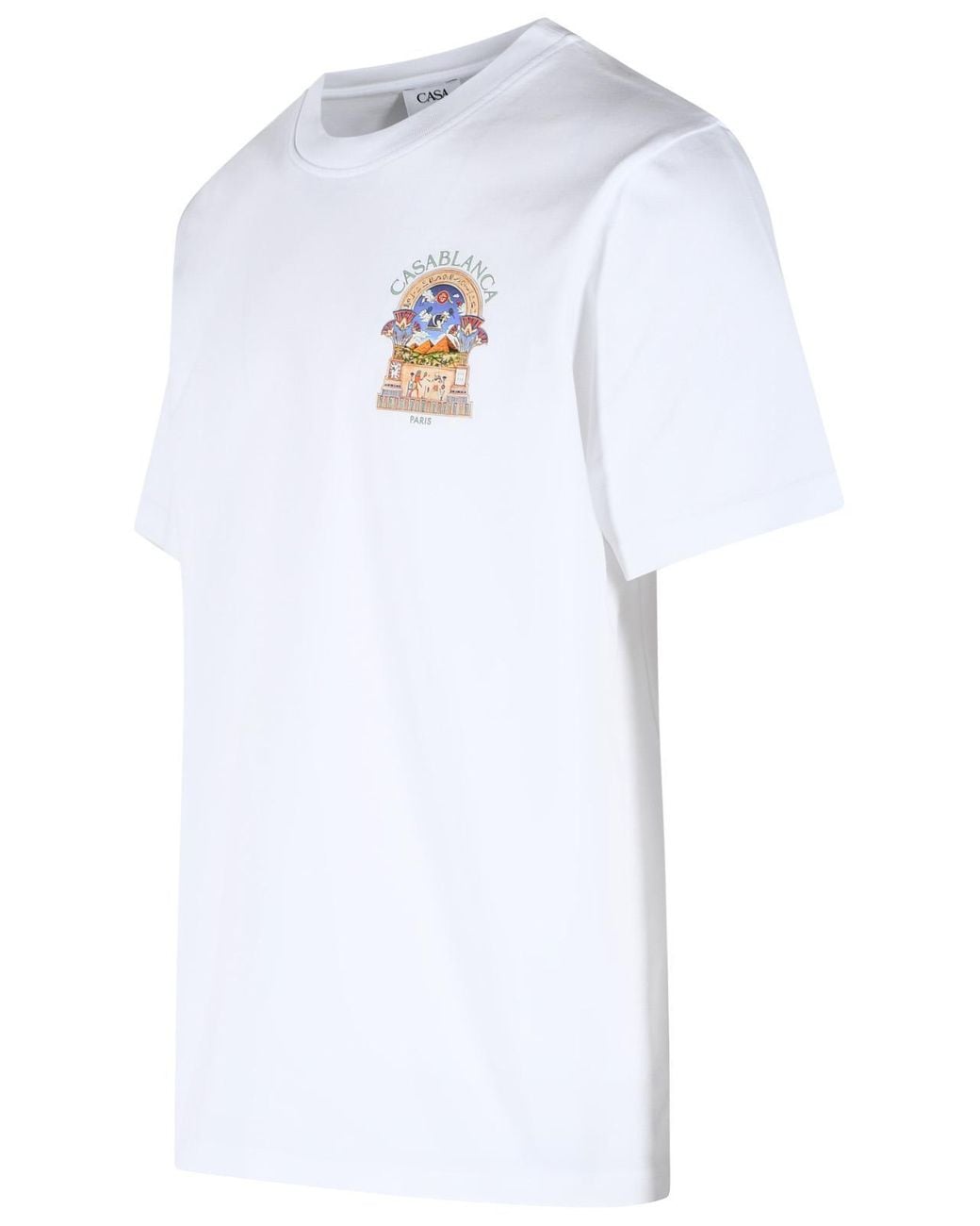 Casablanca White 'Egyptian Arch' Cotton T Shirt