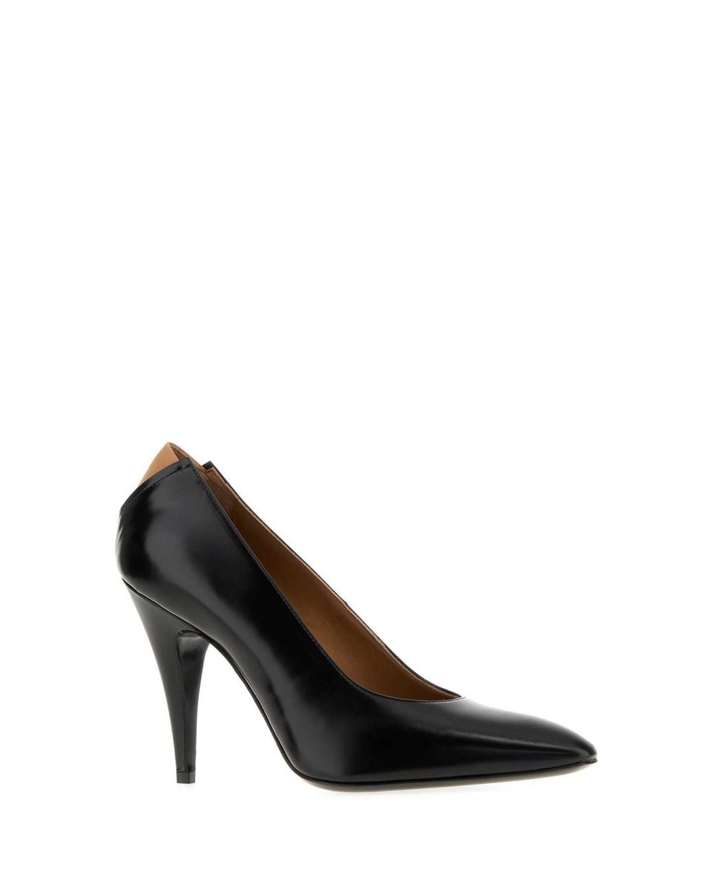 Jil Sander Black Alma Leather Pump Heels