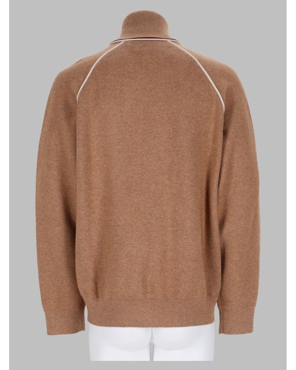Isabel Marant Brown Zip Front Knit Track Jacket for men