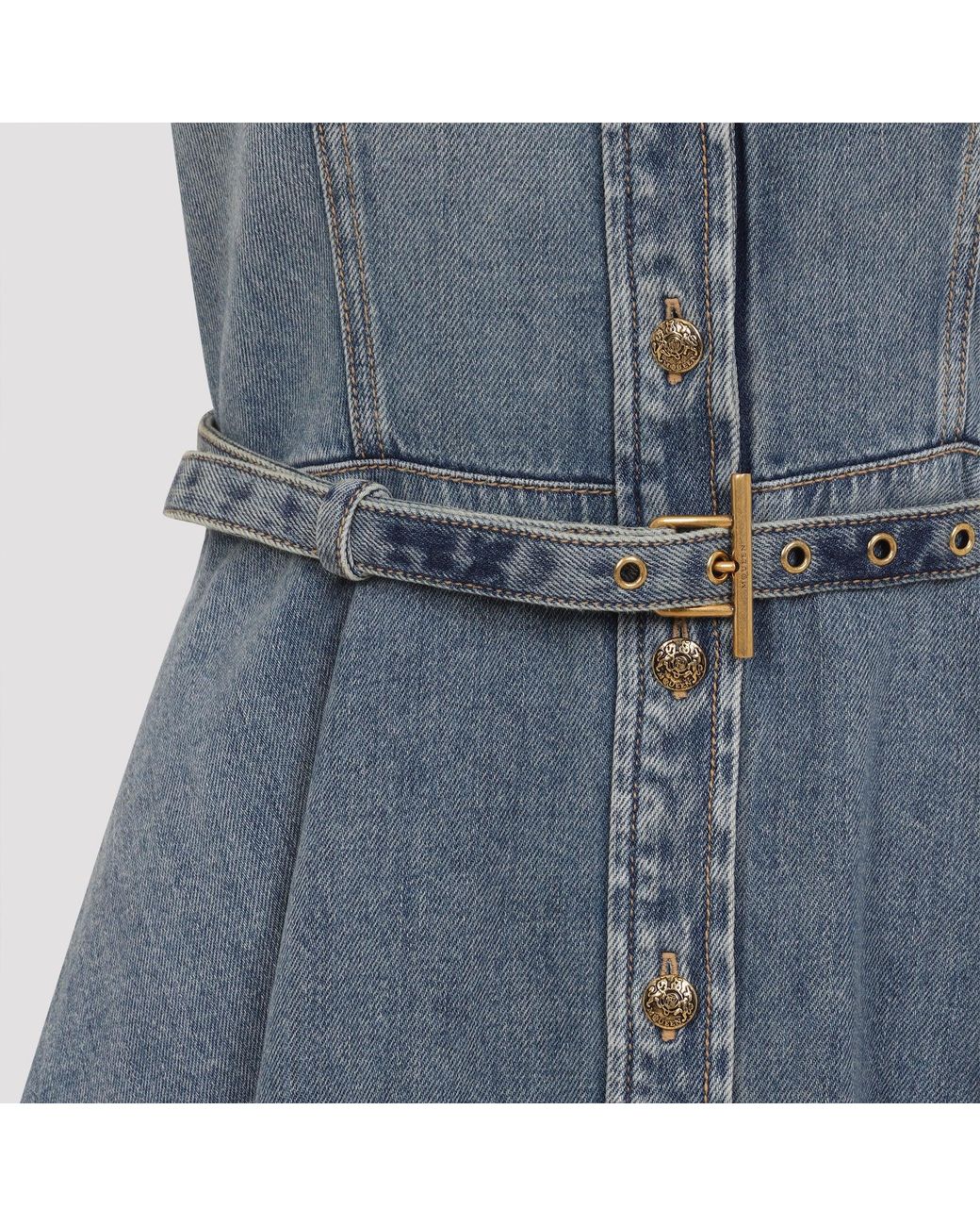 McQueen Denim Mini-jurk in het Blue