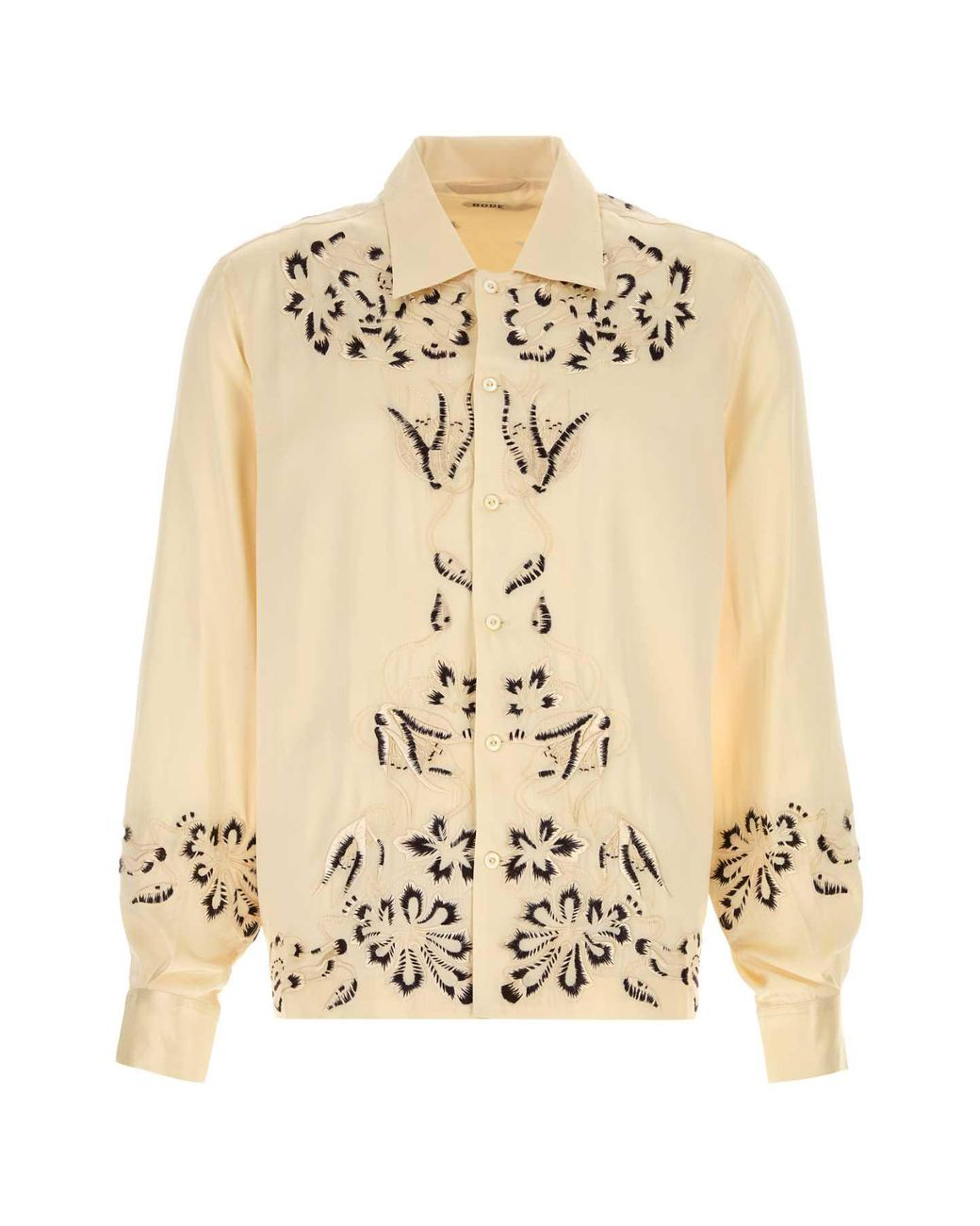 Bode Natural Regular Embroidery Shirt for men