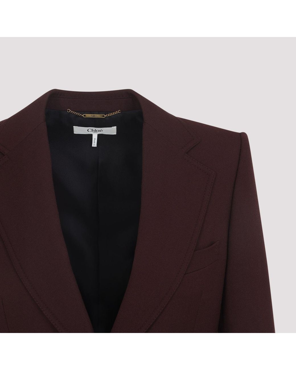 Chloé Purple Dark Wool Jacket