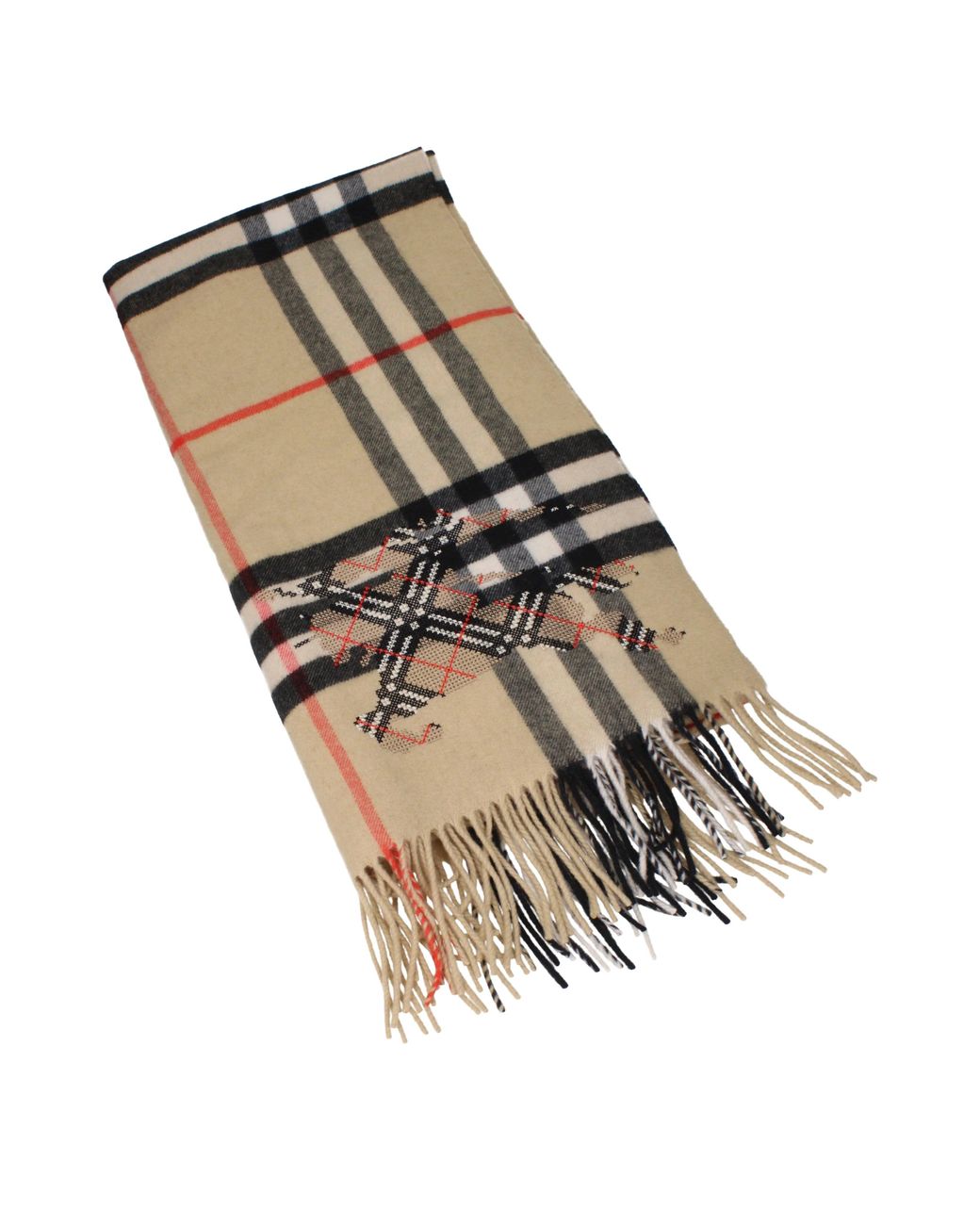 Burberry Black Scarves Cashmere/Sand