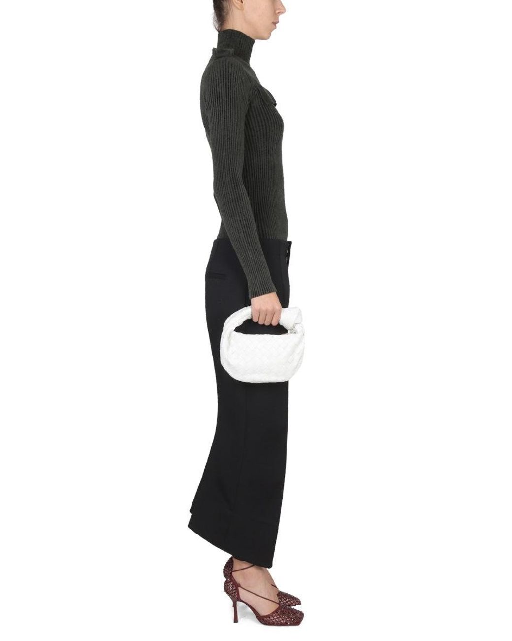 Bottega Veneta Black Maglia Military
