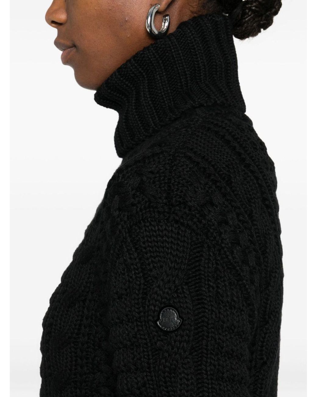 Moncler Genius Black Wool Turtle-Neck Sweater