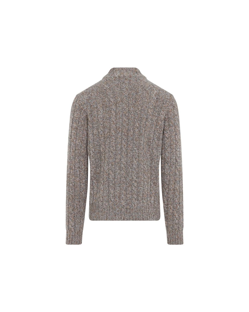 Kiton Gray Cashmere Turtleneck Sweater